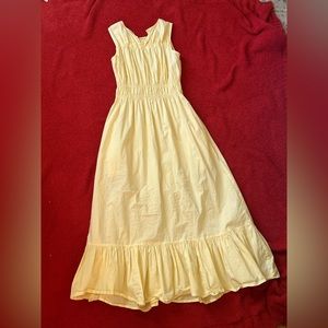 Medium size yellow frock dress